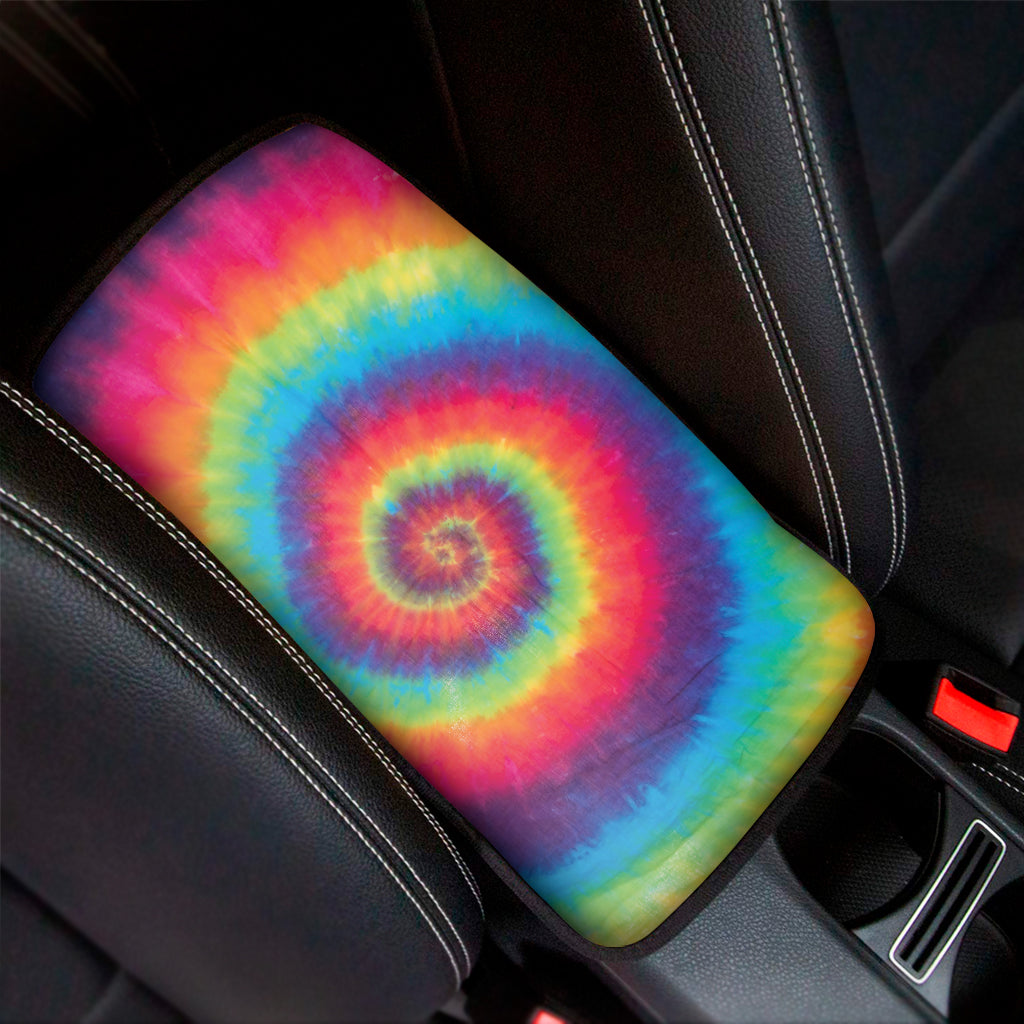 Tie Dye Print Car Center Console Cover