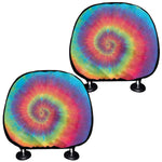 Tie Dye Print Car Headrest Covers