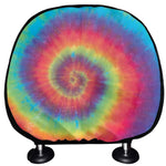 Tie Dye Print Car Headrest Covers