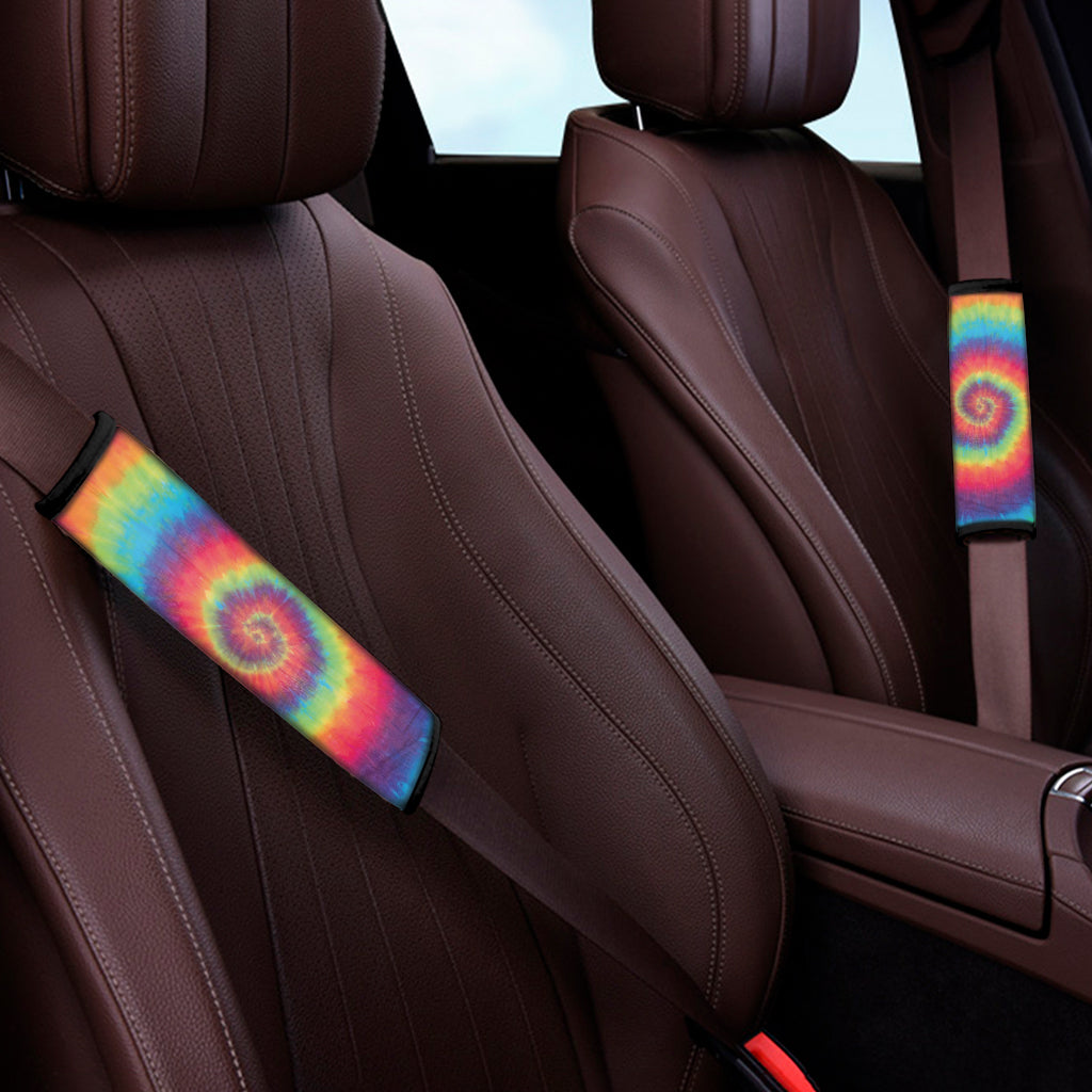Tie Dye Print Car Seat Belt Covers