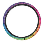 Tie Dye Print Car Steering Wheel Cover