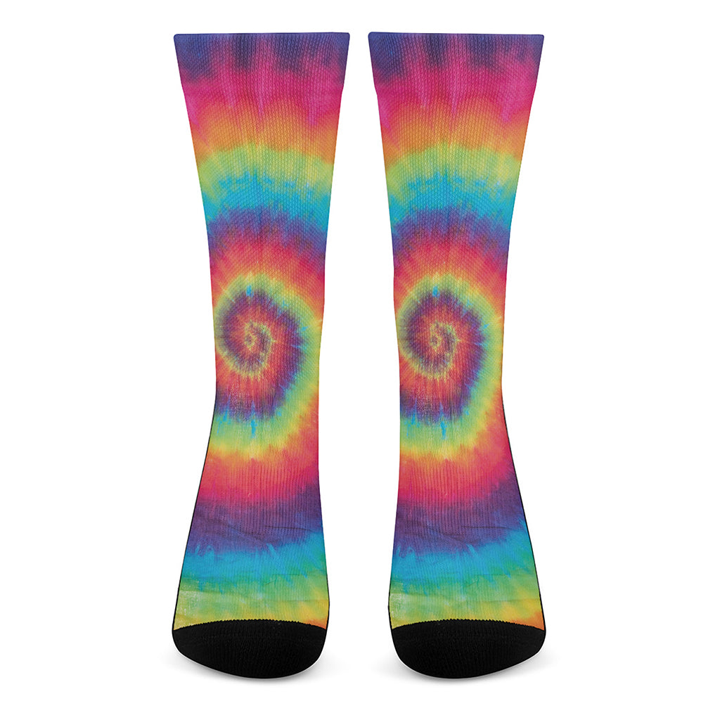 Tie Dye Print Crew Socks