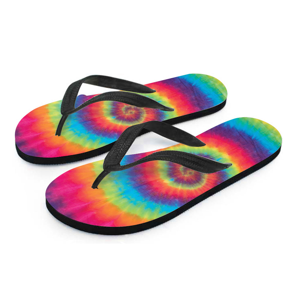Tie Dye Print Flip Flops