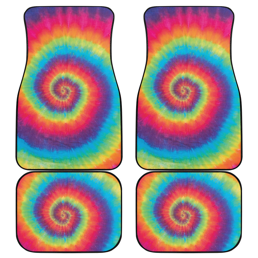 Tie Dye Print Front and Back Car Floor Mats