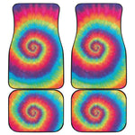 Tie Dye Print Front and Back Car Floor Mats