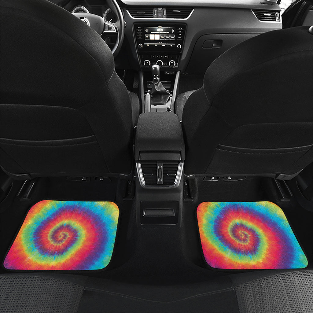 Tie Dye Print Front and Back Car Floor Mats