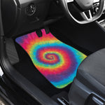 Tie Dye Print Front and Back Car Floor Mats