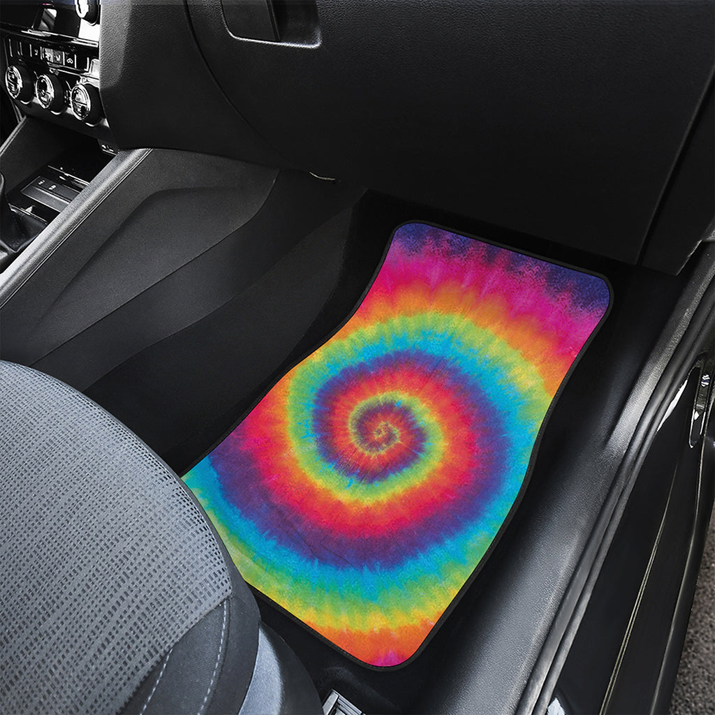 Tie Dye Print Front and Back Car Floor Mats