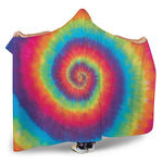 Tie Dye Print Hooded Blanket
