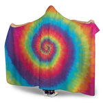 Tie Dye Print Hooded Blanket