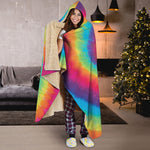 Tie Dye Print Hooded Blanket