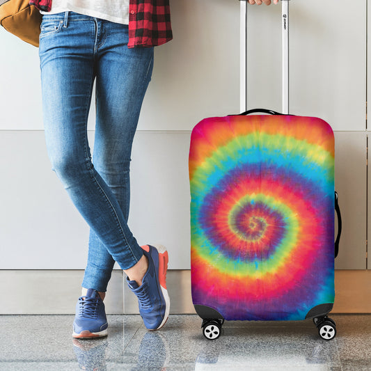 Tie Dye Print Luggage Cover