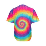 Tie Dye Print Men's Baseball Jersey
