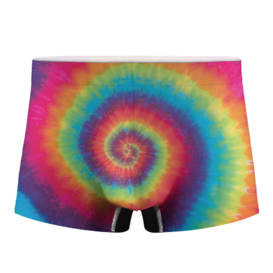 Tie Dye Print Men's Boxer Briefs