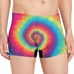 Tie Dye Print Men's Boxer Briefs