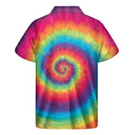 Tie Dye Print Men's Short Sleeve Shirt