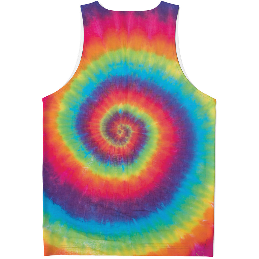 Tie Dye Print Men's Tank Top