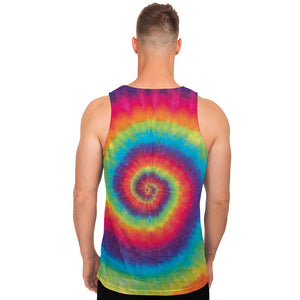 Tie Dye Print Men's Tank Top