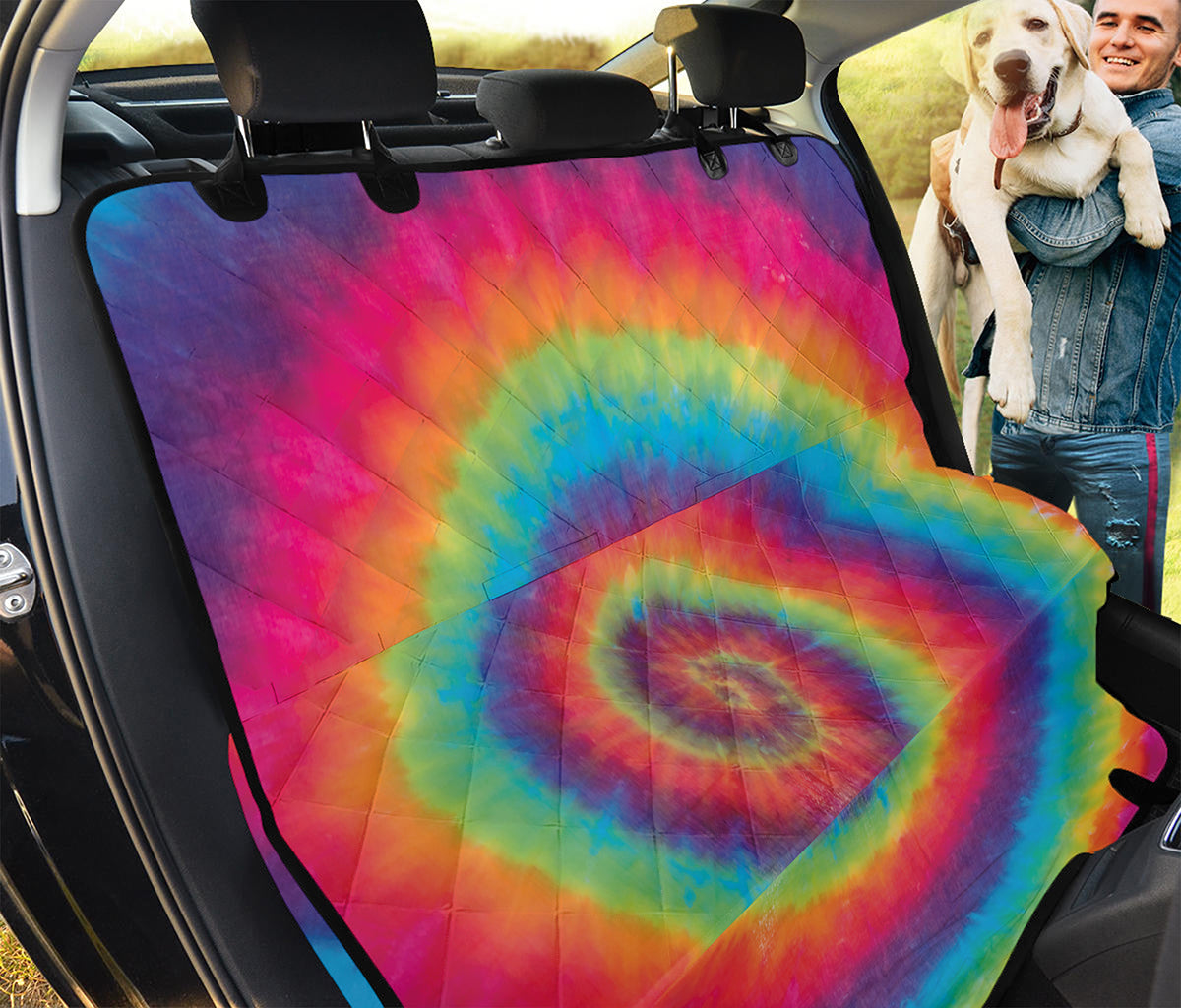 Tie Dye Print Pet Car Back Seat Cover