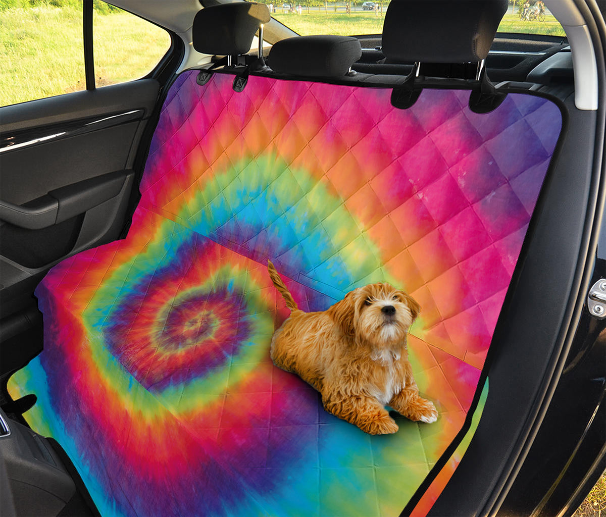 Tie Dye Print Pet Car Back Seat Cover