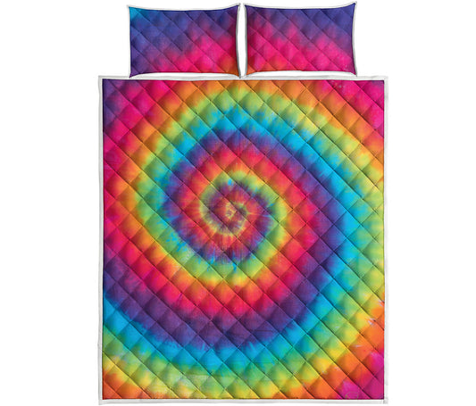 Tie Dye Print Quilt Bed Set