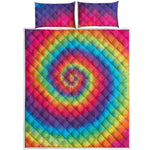 Tie Dye Print Quilt Bed Set
