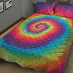 Tie Dye Print Quilt Bed Set