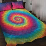 Tie Dye Print Quilt Bed Set