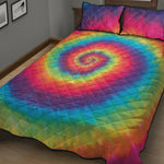 Tie Dye Print Quilt Bed Set