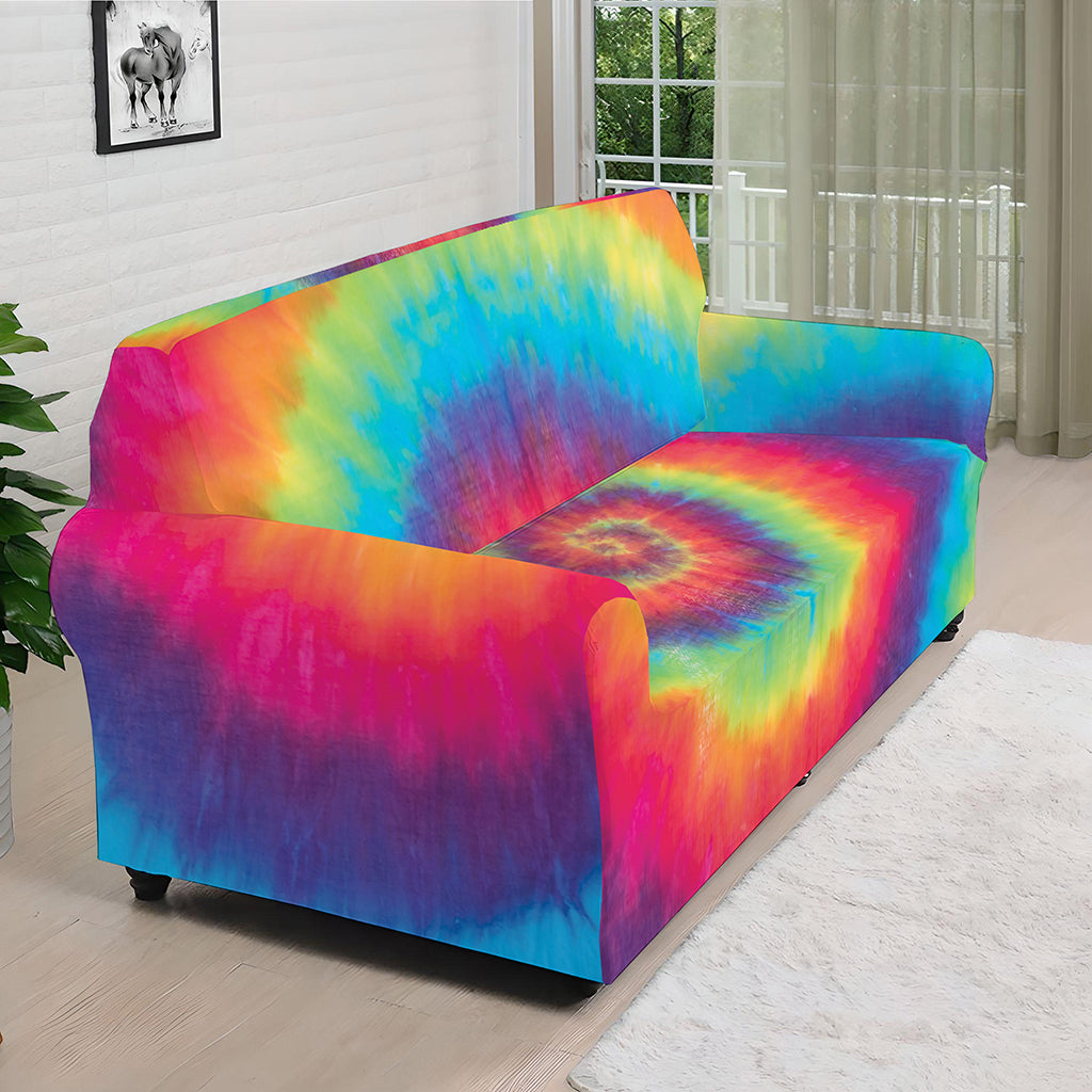 Tie Dye Print Sofa Cover