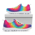 Tie Dye Print White Running Shoes