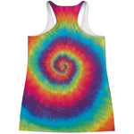 Tie Dye Print Women's Racerback Tank Top