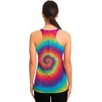 Tie Dye Print Women's Racerback Tank Top