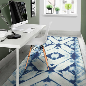 Tie Dye Shibori Pattern Print Area Rug