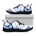 Tie Dye Shibori Pattern Print Black Sneakers