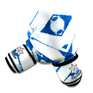 Tie Dye Shibori Pattern Print Boxing Gloves