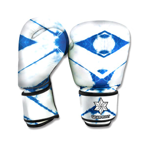 Tie Dye Shibori Pattern Print Boxing Gloves