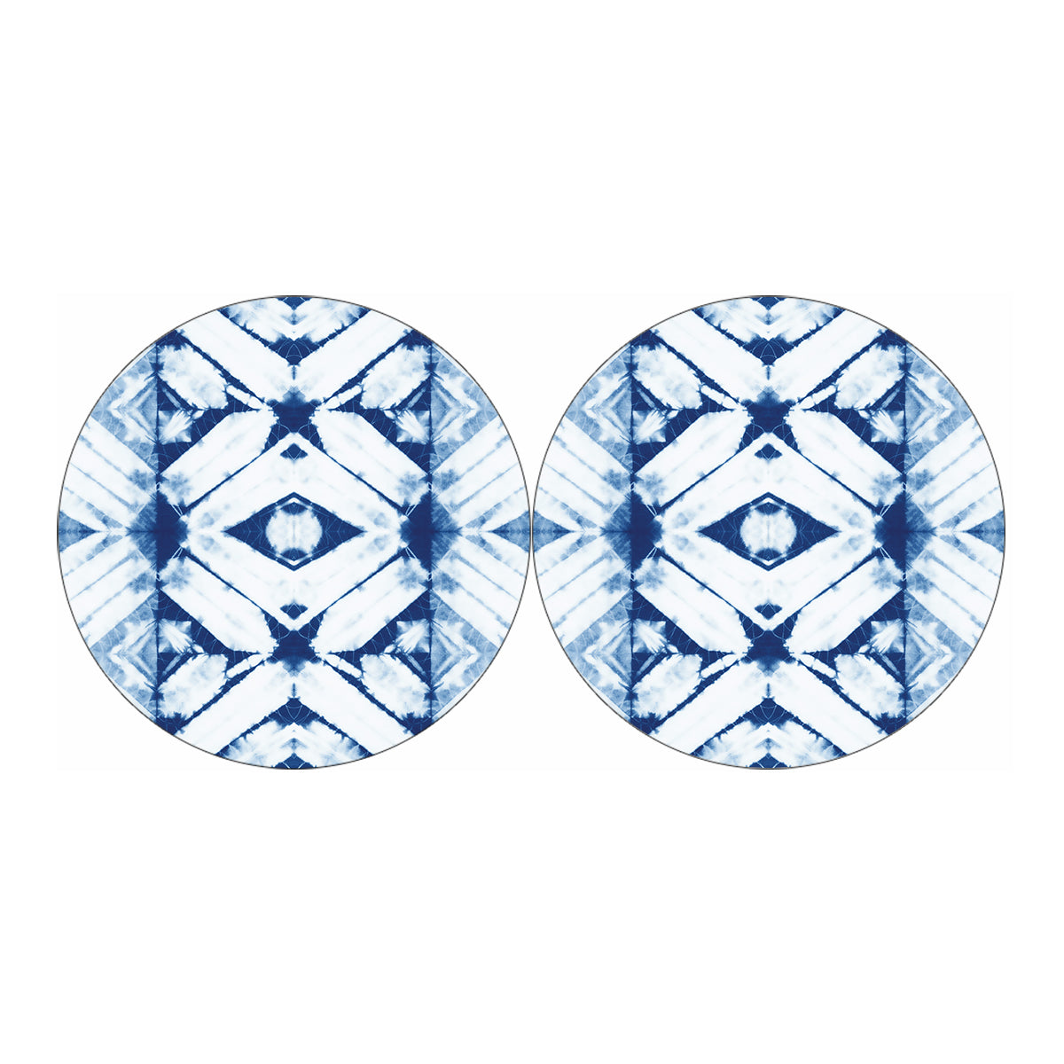 Tie Dye Shibori Pattern Print Car Coasters