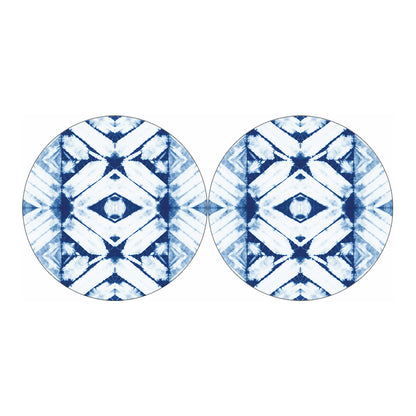Tie Dye Shibori Pattern Print Car Coasters