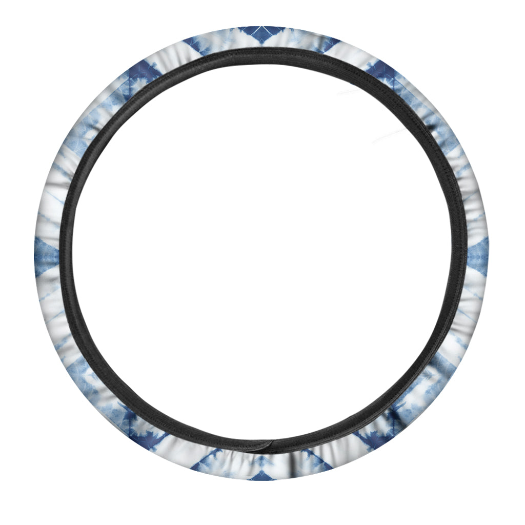 Tie Dye Shibori Pattern Print Car Steering Wheel Cover