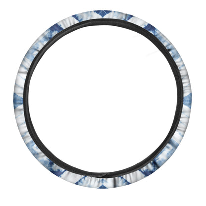 Tie Dye Shibori Pattern Print Car Steering Wheel Cover