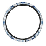 Tie Dye Shibori Pattern Print Car Steering Wheel Cover