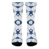 Tie Dye Shibori Pattern Print Crew Socks