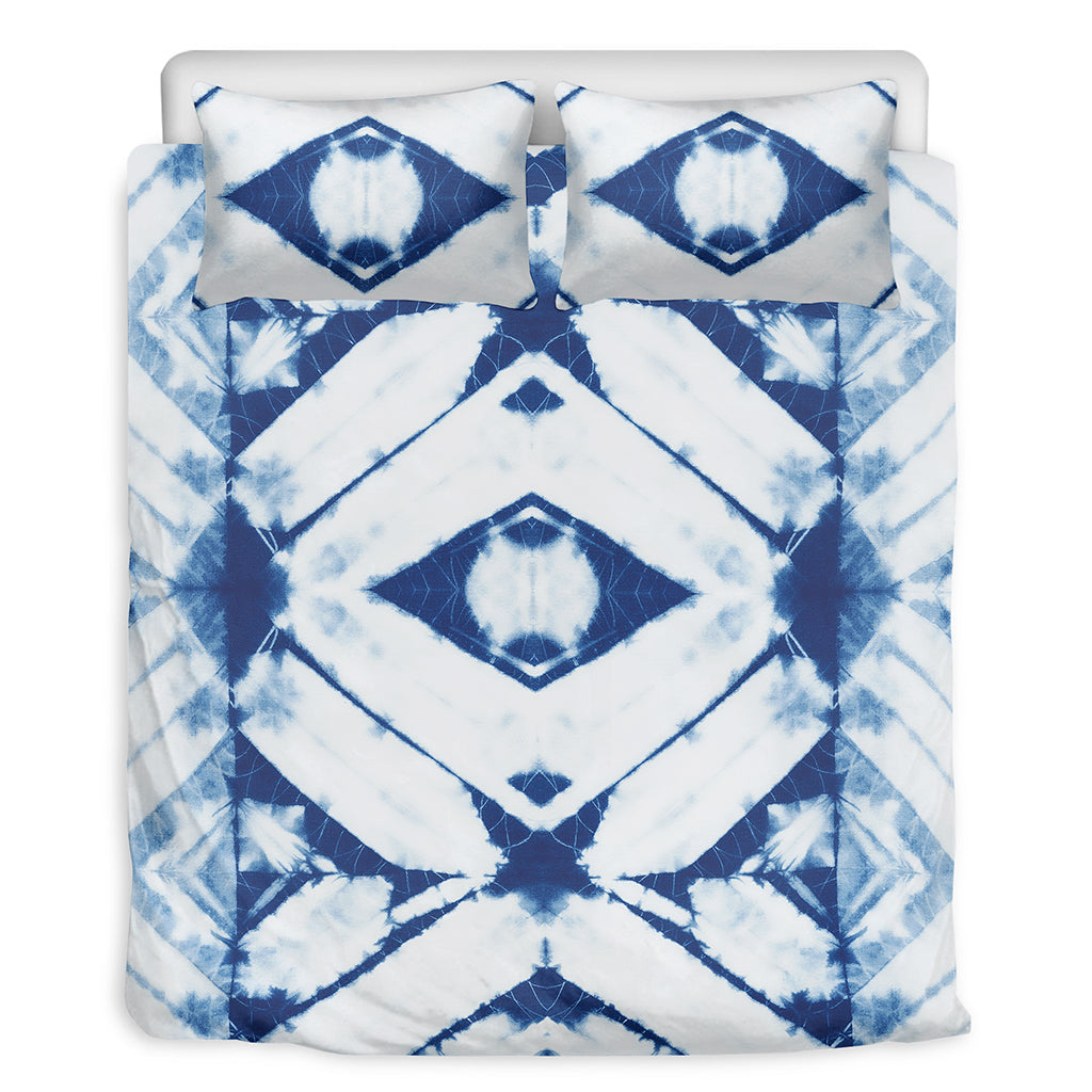 Tie Dye Shibori Pattern Print Duvet Cover Bedding Set