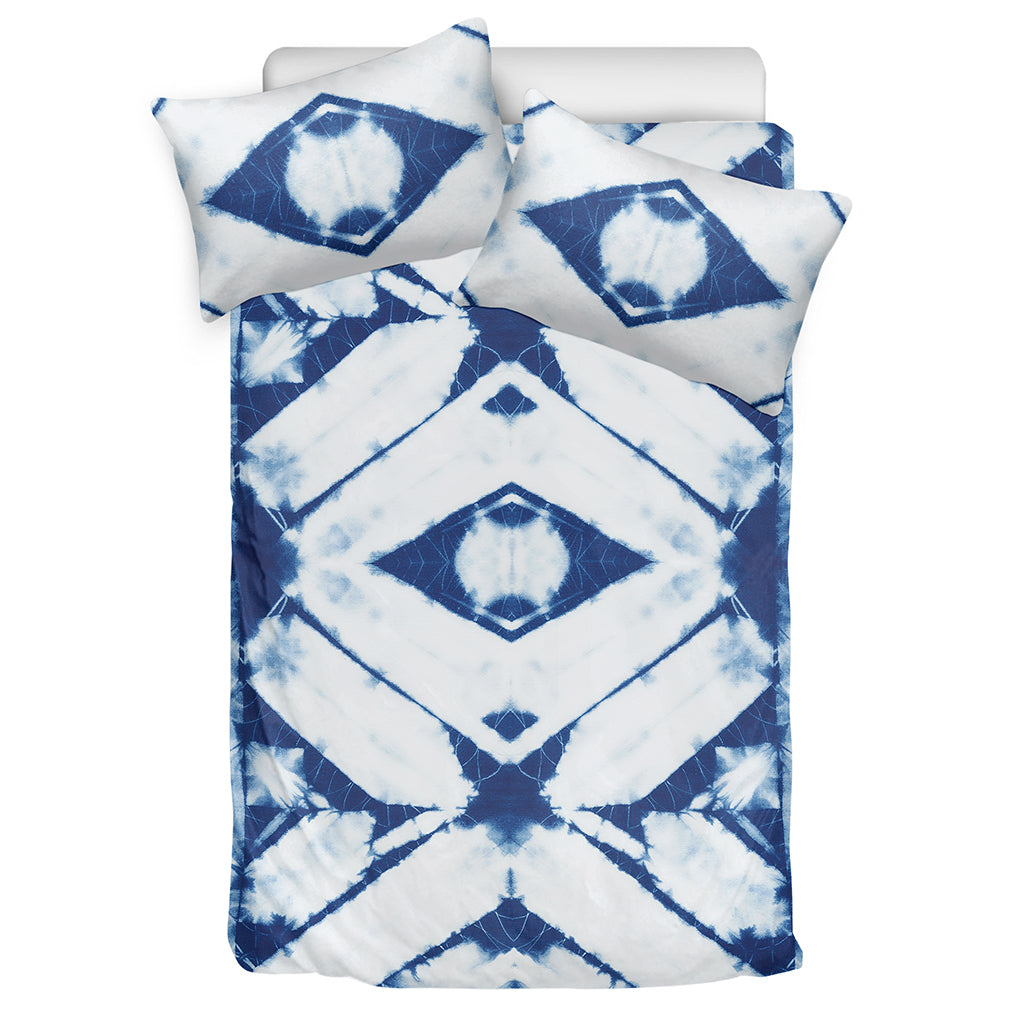 Tie Dye Shibori Pattern Print Duvet Cover Bedding Set