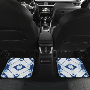 Tie Dye Shibori Pattern Print Front and Back Car Floor Mats