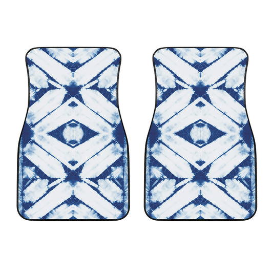 Tie Dye Shibori Pattern Print Front Car Floor Mats