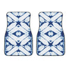 Tie Dye Shibori Pattern Print Front Car Floor Mats