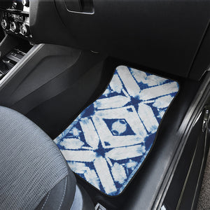 Tie Dye Shibori Pattern Print Front Car Floor Mats