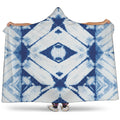 Tie Dye Shibori Pattern Print Hooded Blanket